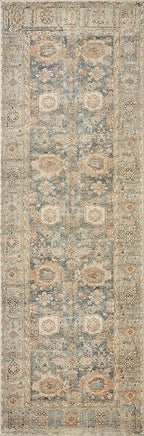 Loloi Margot Collection MAT-03 Ocean/Spice 2'-6" x 7'-6" Runner Rug feat. CloudPile, No-Shed Easy Clean Large Patterned Area Rug for Living Room, Bedroom, Dining Area
