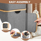 Cube Storage Bin 12 Inch -2 Pack,Collapsible Cube Storage Organizer with Handles,Fabric Storage Bins for Cubes Storages,Square Baskets for Organizing,Storage Bins for Shelve