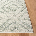 SAFAVIEH Adirondack Collection Area Rug - 10' x 14', Ivory & Green, Contemporary Design, Stain Resistant, Ideal for High Traffic Areas in Living Room, Bedroom & Dining Room (ADR131X-10)