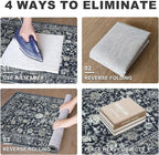KILOCOCO Hallway Runner 2x10 Rug Runner Printed Vintage Floral Washable Non-Slip Rubber Backed Runners for Hallways Kitchen Laundry Room Entryway Bedroom, Charcoal