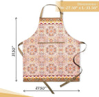 Maison d' Hermine 100% Cotton Apron for women with Pocket Kitchen Chef Apron for Men Cooking Mothers Day Gifts