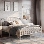 SHA CERLIN Queen Size Metal Platform Bed Frame