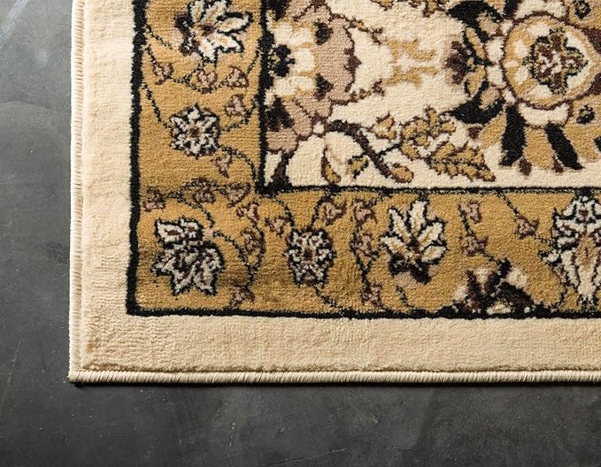 Unique Loom Espahan Collection Area Rug - Cape Cod (2' 2" x 3' 1" Rectangle, Ivory/ Beige)