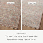 Loloi Magnolia Home by Joanna Gaines Millie Collection MIE-04 Sunset/Multi 7'-10" x 10', .25" Pile Height, Area Rug