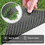 Ruisita Artificial Grass Table Runners 12 x 120 Inch Synthetic Grass Table Runners Grass Rug Table Decorations for Spring Summer, Wedding, Baby Shower, Party Decor