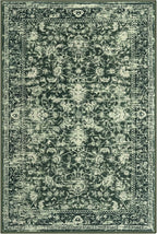 KILOCOCO Moroccan Small Area Rug 2x3 Entryway Rugs Printed Vintage Floral Washable Rug Non-Slip Kitchen Rug Indoor Door Mat, Accent Throw Small Rugs for Laundry Room Bedroom Entrance, Green