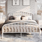 SHA CERLIN Queen Size Metal Platform Bed Frame