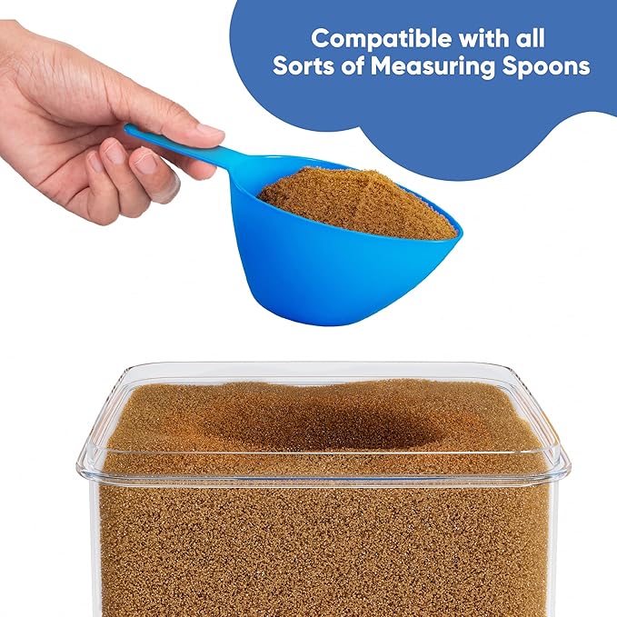 Chef's Path Extra Large Tall Airtight Food Storage Containers, Set of 4, Airtight Food Storage for Flour, Sugar, Rice, Includes Measuring Scoops, Pen, and Labels, 7qt, 220Oz, 6.5L, Transparent