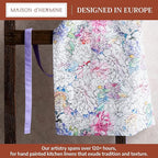 Maison d' Hermine 100% Cotton Apron for women with Pocket Kitchen Chef Apron for Men Cooking Mothers Day Gifts