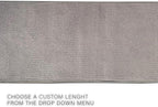 Custom Made Runner Rug Low Pile with Rubber Backing for Kitchen Foyer Hallway Entry Choose Your Length Size 26 Inch Wide Solid and Plain Grey Color (22 feet x 26 inch)