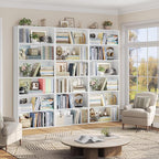 FOTOSOK 6-Tier Open Bookcase and Bookshelf, Freestanding Display Storage