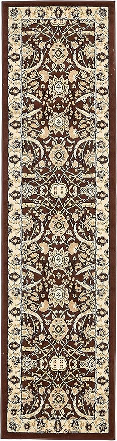 Unique Loom Espahan Collection Area Rug - Cape Cod (2' 2" x 8' 2" Runner, Brown/ Beige)