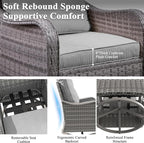 2-Seat Modern Patio Furniture Set