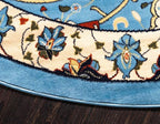 Unique Loom Espahan Collection Area Rug - Cape Cod (8'Round, Blue/ Black)