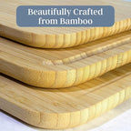 Totally Bamboo 3-Piece Bamboo Cutting Board Set – Cutting Boards for Kitchen with Juice Groove & Collection Well – Large, Medium & Small Sizes for Food Prep & Charcuterie