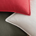 EMEMA Christmas Throw Pillow Covers Decorative Linen Pillow Covers 20x20 Inch Red Boho Farmhouse Neutral Couch Throw Pillows for Bed Pack of 2 Accent Pillowcase Modern Sofa Cushion Livingroom Home