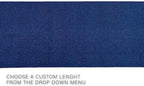 Custom Made Runner Rug Low Pile with Rubber Backing for Kitchen Foyer Hallway Entry Choose Your Length Size 26 Inch Wide Solid and Plain Dark Blue Color (40 feet x 26 inch)