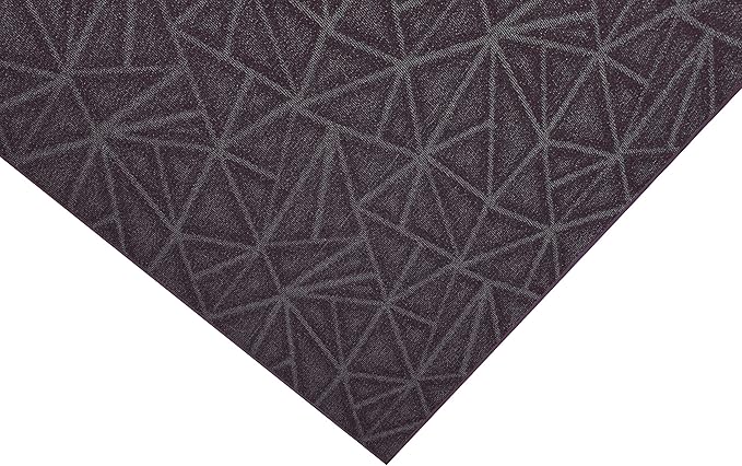 Furnish my Place Geometrical Pattern Indoor/Outdoor Refine Purple Rug, Abstract Area Rug, Doorway Mat, Contemporary Rug for Living Room, Entryway, Made in USA - 2' x 3' Oval