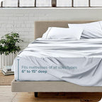 Bare Home King Sheet Set - Luxury 1800 Ultra-Soft Microfiber King Bed Sheets - Double Brushed - Deep Pockets - Easy Fit - 4 Piece Set - Bedding Sheets & Pillowcases (King, White)