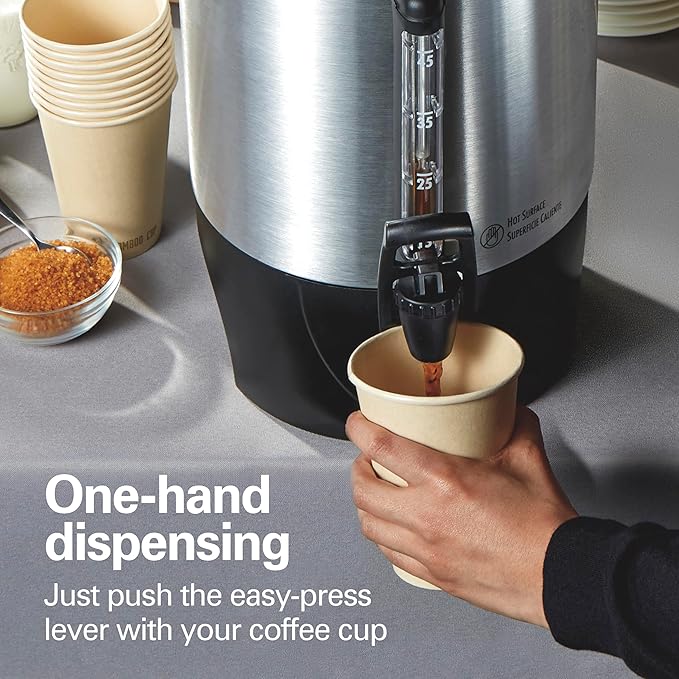 Hamilton Beach 45 Cup Fast Brew Coffee Urn and Hot Beverage Dispenser