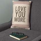 Primitives by Kathy 18293 Striped Pillow, 10" x 15.5", Love You More