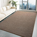 HQAYW 4x6 Area Rugs for Living Room Bedroom, Modern Thickened Memory Foam Soft Rug, Indoor Low Pile Minimalist Washable Non Slip Carpets for Kids Girls Boys Nursery Dorm Home Decor, Brown