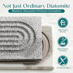 Stone Faucet Mat for Kitchen Sink, Diatomite Stone Drying Mat for Kitchen Counter, 2026 Upgraded Dishwasher-Safe & Ultra Absorbent, Chemical-Free Stone Dish Mat for Bottles Utensils (15.7" x 3.9")