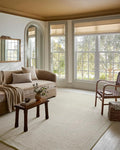 Loloi Magnolia Home by Joanna Gaines Henley Collection HNY-01 Ivory/Silver 7'-9" x 9'-9" Area Rug