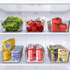 Simple Houseware Fridge Organizer Storage Bins, 12 x 6 x 3.4 inches, 8 Packs