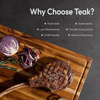 Bellsal Extra Large Teak Wood Cutting Board 20inch for Kitchen Charcuterie Board Heavy Duty Non Slip Feet Over Sink Butcher Block Chopping Board Nice Solid Thick Wooden Juice Groove XXl large Hardwood