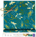 Bee's Wrap Beeswax Wraps for Food - Cut to Size 14x52" Beeswax Wrap Roll - Plastic Free Made in USA Reusable Natural Food Wrap - Ocean