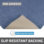 Drymate Premium XL Under Sink Mat, Waterproof Cabinet Protection Mats for Kitchen & Bathroom, Absorbent Shelf Liners, Slip-Resistant, Non-Adhesive, Machine Washable (USA Made)(24”x59”)(Blue)