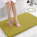 OLANLY Bathroom Rugs 24x16, Extra Soft Absorbent Chenille Bath Rugs, Rubber Backing Quick Dry, Machine Washable Bath Mats for Bathroom Floor, Tub and Shower, Home Decor Accessories, Deep Mustard