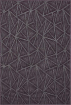 Furnish my Place Geometrical Pattern Indoor/Outdoor Refine Purple Rug, Abstract Area Rug, Home Decor Mat, Contemporary Rug for Living Room, Made in USA -2' x 4' Rectangle