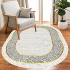 Off White Black Gold Indoor Rugs Modern Minimalist Abstract Geometric Pattern Home Office Area Rug 12x15 for Livingroom Bedroom Dining Room Soft Durable Non Skid Carpet Under Table Bordered Floor Mat