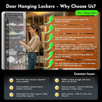 PAULONE Over the Door Organizer Heavy Duty – 96 Lbs Capacity 20 Pair Shoe Rack with Multi-Size Pockets Fits Tall Boots up to 11.8", Breathable Mesh, Metal Hooks – Also for Bags, Toys, Toiletries