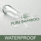 Twin Mattress Protector by PURE BAMBOO, Waterproof - Viscose Derived from Bamboo, Breathable, Noiseless Mattress Cover Protects Against Moisture, Spills, Stains (Twin)