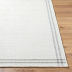 Mark&Day Wool Rugs, 6x9 Janmichael Cottage Light Silver/Charcoal Area Rug, Silver Grey Carpet for Living Room, Bedroom or Kitchen (6' x 9')