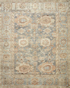 Loloi Margot Collection MAT-03 Ocean/Spice 2'-6" x 7'-6" Runner Rug feat. CloudPile, No-Shed Easy Clean Large Patterned Area Rug for Living Room, Bedroom, Dining Area