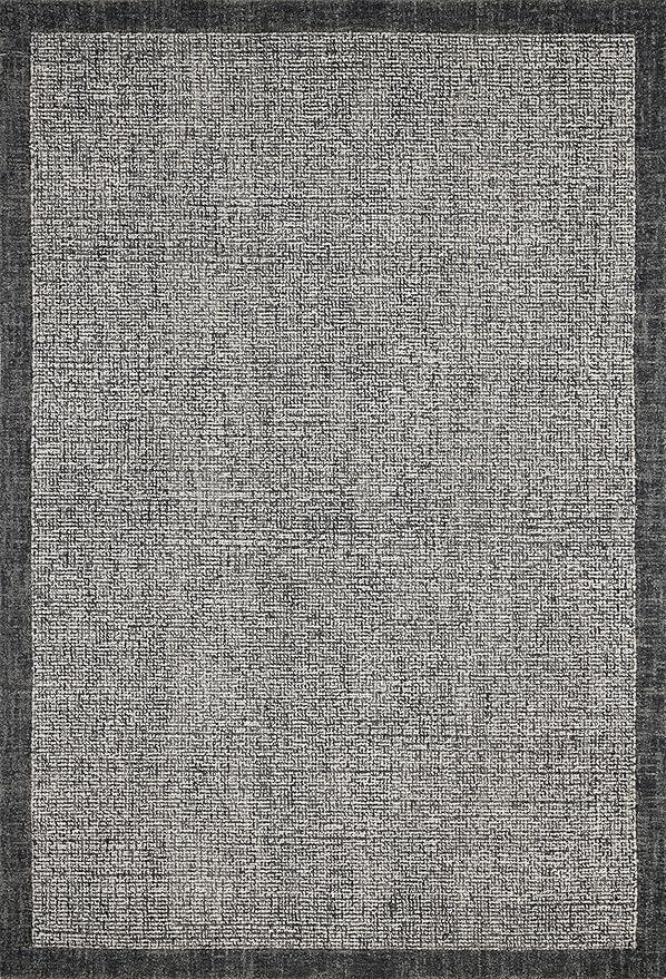 Loloi Magnolia Home by Joanna Gaines Henley Collection HNY-01 Ivory/Charcoal 2'-6" x 7'-6" Runner Rug