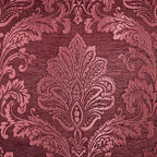 Touch of Class Camelot Luxury Bedding | Robust Burgundy | Matte Satin Damask on Richly Textured Jacquard-Woven Chenille | Designed 3 Piece Set Includes Cal King Quilted Bedspread & 2 King Shams