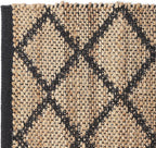 REDEARTH · Jute Cotton Area Rug - 2'x3' Rectangular Rug, Sustainable Handwoven, Non-Shedding, Soft & Durable – Reversible, Neutral Tones for Home Décor in Living Room, Dining Room, Bedroom, Set of 2