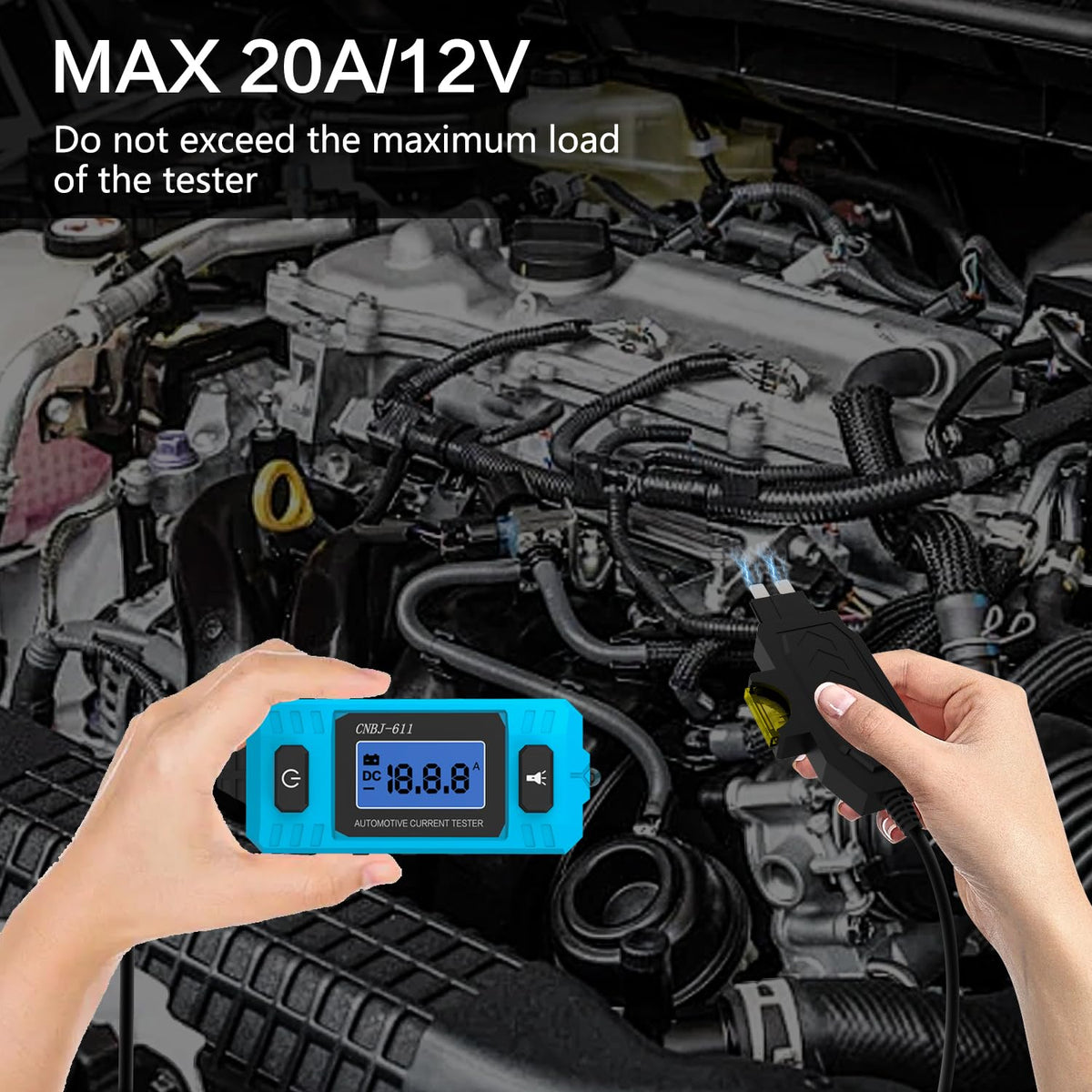 Ansbell Car Circuit Tester – 20A/48V Automotive Current Checker
