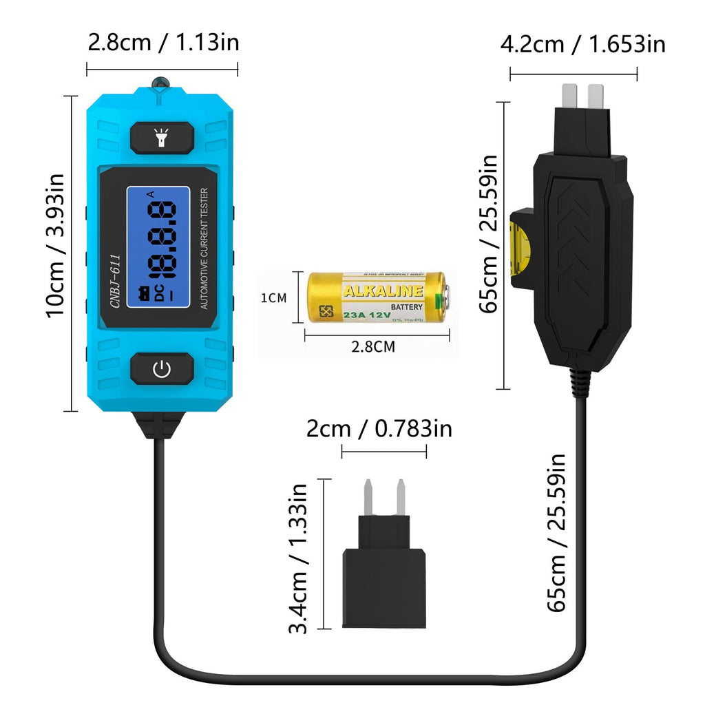 Ansbell Car Circuit Tester – 20A/48V Automotive Current Checker