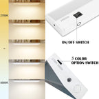 Ansen 4-Pack 24in Under-Cabinet Lighting — Dimmable LED, 2700K-5000K, CRI>92