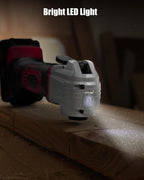 AVID POWER Cordless Oscillating Tool 20V – 18,000 OPM, 2.8° Oscillation, 31-Piece Kit