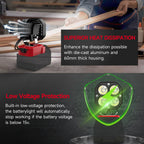 Azocek LED Work Light | 40W 6000LM, Milwaukee 18V Battery Compatible, 120° Adjustable