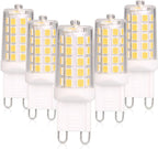 BAOMING G9 LED Bulb Dimmable 4W (40W Equivalent) – 4000K Neutral White, Ceramic Base, 450LM – 5 Pack