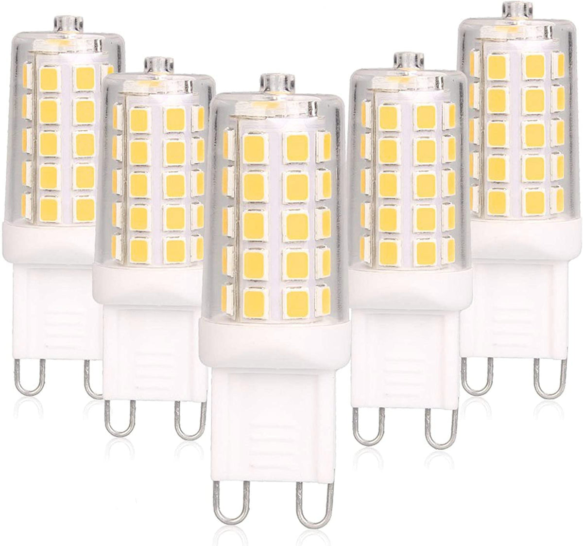 BAOMING G9 LED Bulb Dimmable 4W (40W Equivalent) – 4000K Neutral White, Ceramic Base, 450LM – 5 Pack