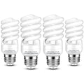 Barfelty E26 CFL Light Bulbs – 13W, 2700K, 900lm, Pack of 4 | UL Approved